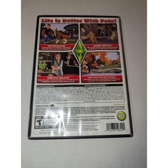 Sims Starter Pack & The Sims 3 Pets Expansion Pack Like New Complete Windows PC - Picture 15 of 15